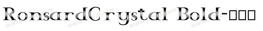 RonsardCrystal Bold字体转换
